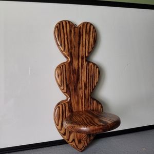 3 heart wall shelf